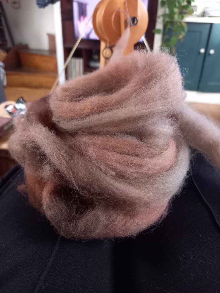 Hand dyed Cormo Fibre